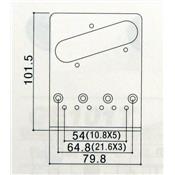 CHEVALET TELE MODERNE CHROME GOTOH 6 PONTETS GAUCHER