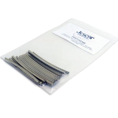 25 FRETTES JESCAR 2.79x1.45mm RADIUS 10" (25x70mm)
