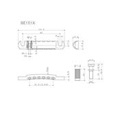 CORDIER TAILPIECE GOTOH GE101A ALUMINIUM NICKEL