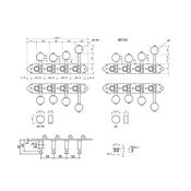 MECANIQUES MANDOLINE GOTOH DOREES MF40 F STYLE BOUTONS MB