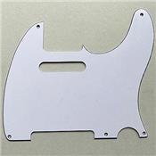 PICKGUARD TELE '52 BLANC 3 PLIS 5 TROUS