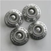 4 BOUTONS HAT SILVER IMPORT