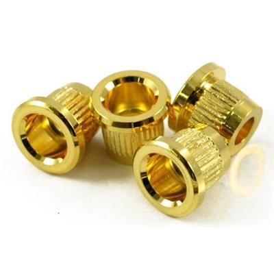 4 FERRULE TELECASTER BASSE DOREES 12,5x9,4x10,5mm