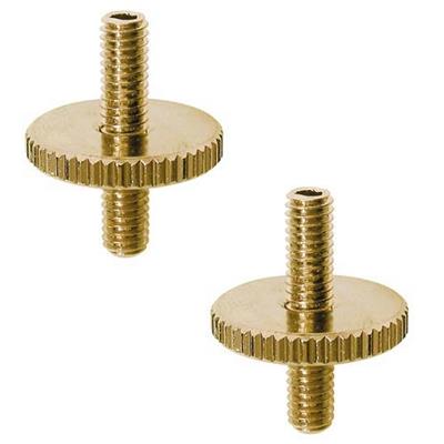 PAIRE D'INSERTS CHEVALET TYPE TUNOMATIC 4mm DORES