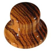 1 BOUTON HAT ZEBRA WOOD BOSTON 6mm