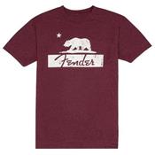 T.SHIRT FENDER BEAR SANGRIA RED TAILLE L
