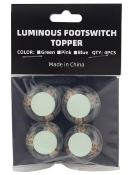 4 CAPUCHONS BOSTON FOOTSWITCH PHOSPHORESCENTS VERTS