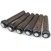 6 CHEVILLES GUITARE EBENE LARGE 5.5mm GROSSE TETE PLATE MOP