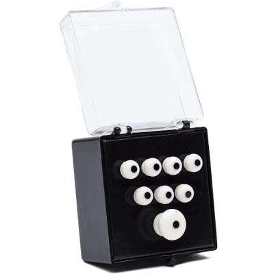 7 CHEVILLES GUITARE MARTIN AUTHENTIC IVOIRE POINT NOIR 5mm