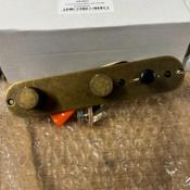 PLAQUE DE CONTROLE CABLEE TELECASTER 3 POSITIONS ANTIQUE BRASS