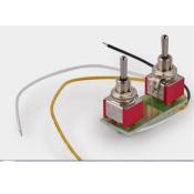 MEC DUO Mini Toggle Switch chrome POUR SPLIT