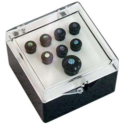 6 CHEVILLES GUITARE MARTIN EBENE POINT ABALONE 5mm