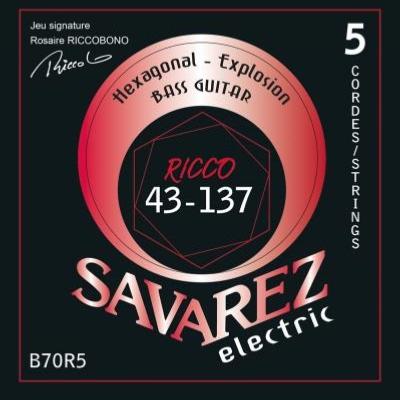 CORDES BASSE 5 CORDES SAVAREZ B70R5 43-137 RICCOBONO