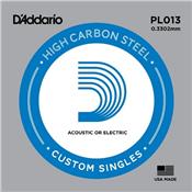5 CORDES A L'UNITE D'ADDARIO HIGH CARBON STEEL GAUGE 13
