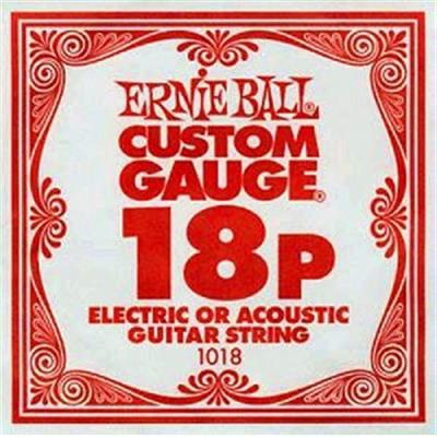6 CORDES A L'UNITE ERNIE BALL SLINKY GAUGE 18