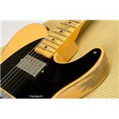 PICKGUARD TELE HOSCO NOIR MAT 5 TROUS 1 PLI H HUMBUCKER