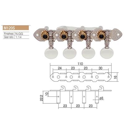 MECANIQUES MANDOLINE GOTOH NICKEL M120S TETE AJOUREE