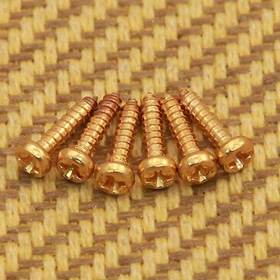 GROVER Tuner Screws Gold 11x2.1mm (6 pieces)