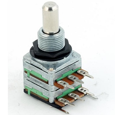 POTENTIOMETRE MEC Dual B100K AXE LISSE