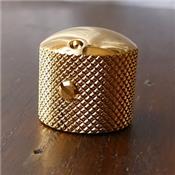 1 BOUTON DOME ALUMINIUM DORE SCHALLER