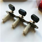 SCHALLER HAUSER GRANDTUNE CLASSIC SATIN PEARL BOUTONS EBENE AXES BLANCS