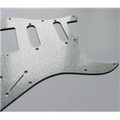 PICKGUARD STRAT SSH ARGENT PAILLETE HUMBUCKER AVEC CAPOT