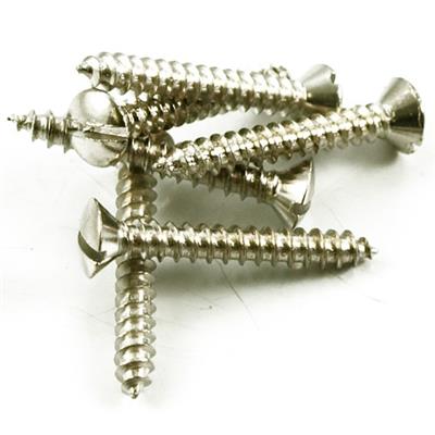 4 VIS CHEVALET ou ATTACHE-COURROIE NICKEL A PLAT 3.5x26.5mm