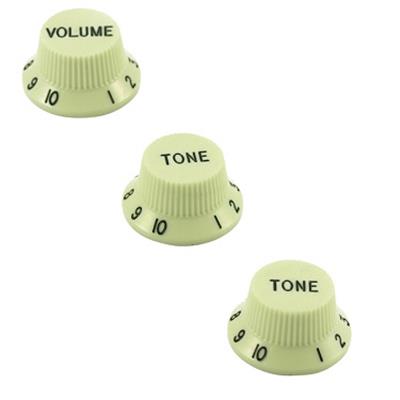 3 BOUTONS STRAT MINT GREEN METRIQUES