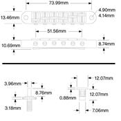CHEVALET TUNOMATIC TONEPROS T3BP-N NICKEL US