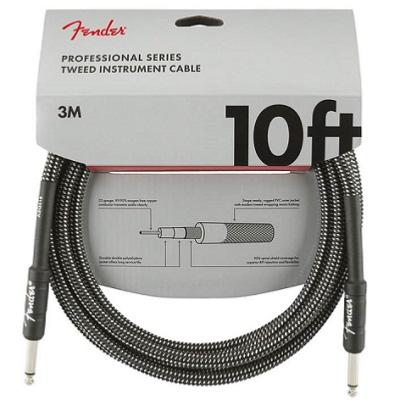 CABLE DROIT FENDER DELUXE GREY TWEED 3 mètres