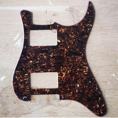 PICKGUARD STRATOCASTER HH 2 POTS TIGER BROWN PEARL