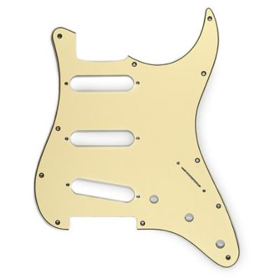 PICKGUARD SSS STANDARD STRAT VINTAGE CREME 3 PLIS