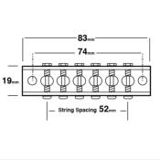 CHEVALET A ROULEAUX CUSTOM CHROME + PETITS RIVETS