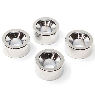 4 ALVEOLES PLAQUE MANCHE 12x6,2mm NICKEL